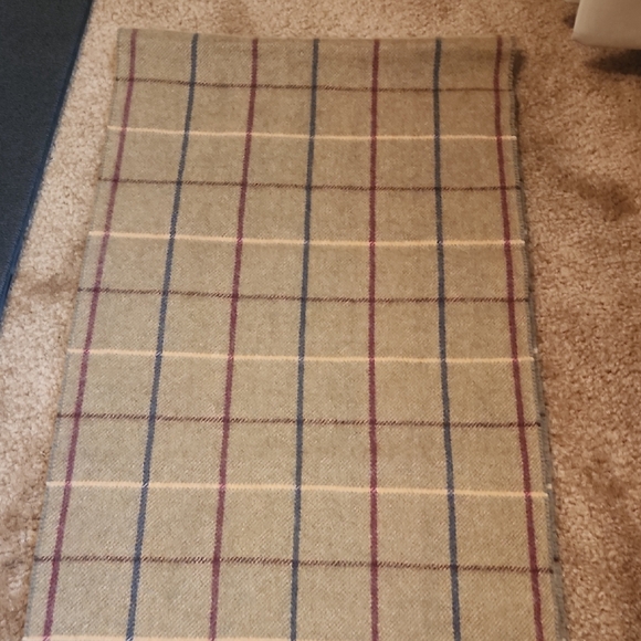 Burberry Tan and Red Plaid Scarf - Picture 9 of 16